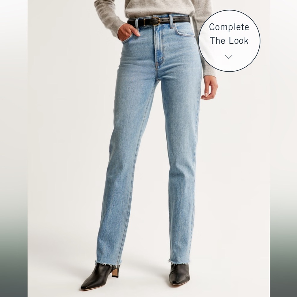 Abercrombie Ultra High Rise 90s Straight Jean